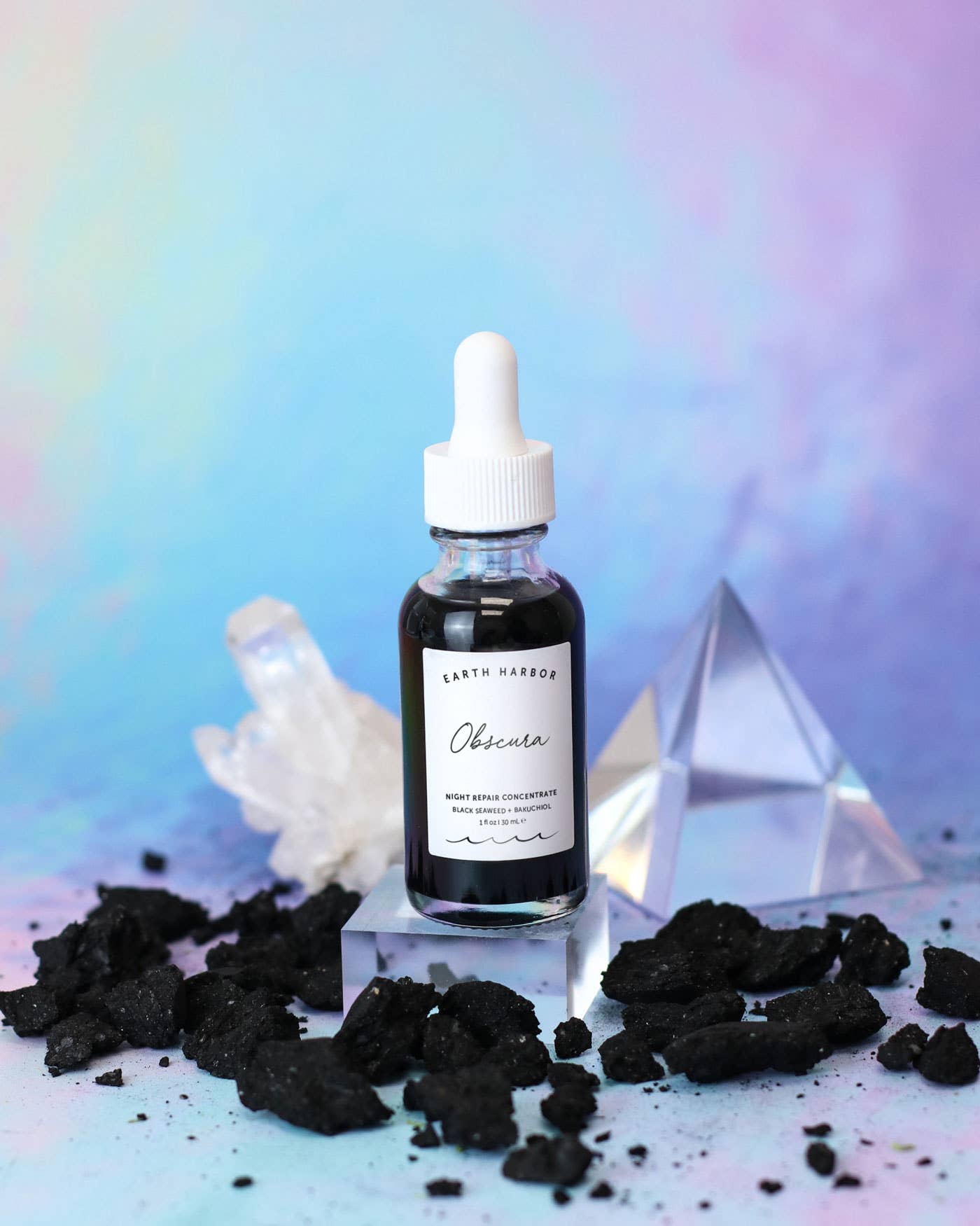 Earth Harbor Naturals - Wholesale Facial Serum/Concentrate - OBSCURA Night Repair Concentrate: Black Seaweed + Bakuchiol2