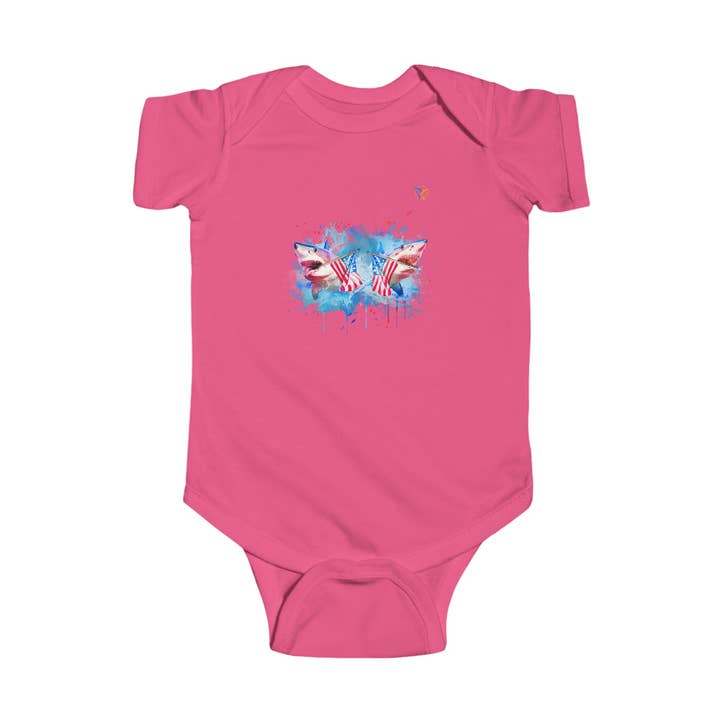 Infant Fine Jersey Bodysuit for wholesale by 2 Sharks Apparel And More