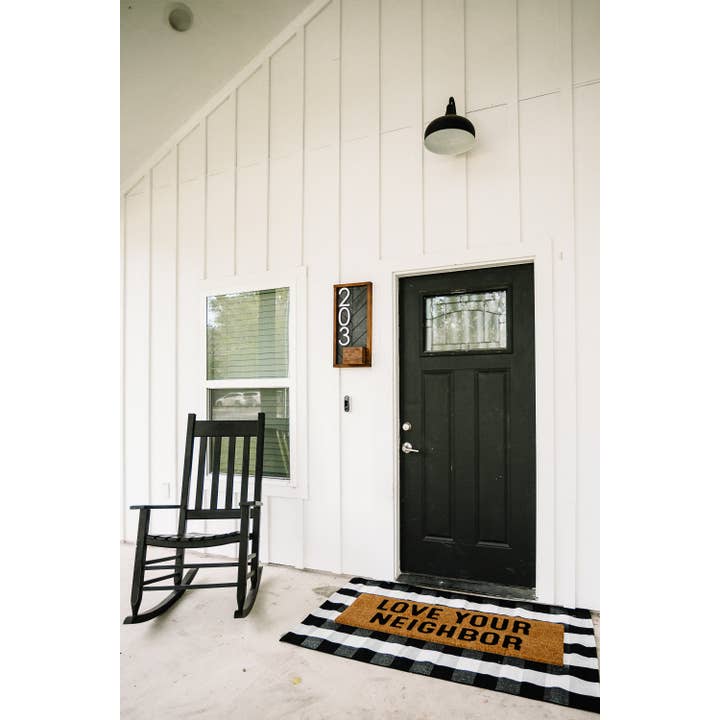 Modern Burlap - Wholesale Door Mat - XL Doormat - Love your Neighbor (New Length)5