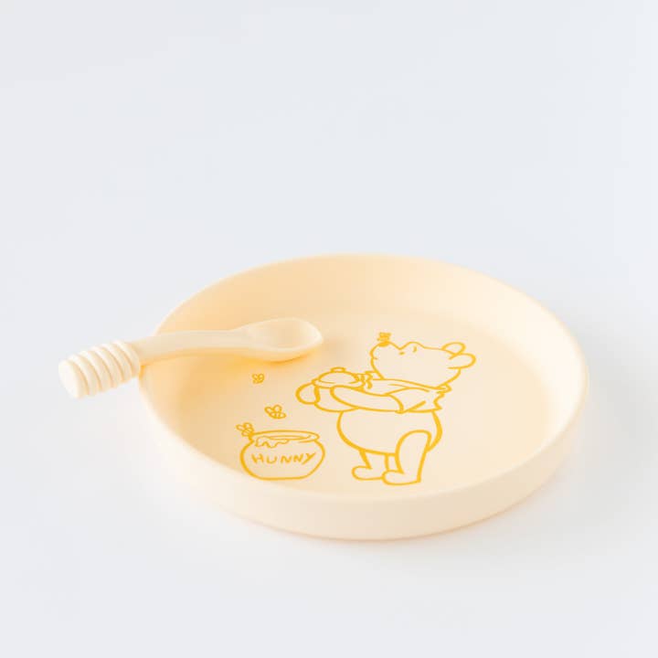 Bumkins - Wholesale Dinnerware Set - Kids & Baby - Silicone Plate + Spoon Set: Disney Winnie the Pooh4