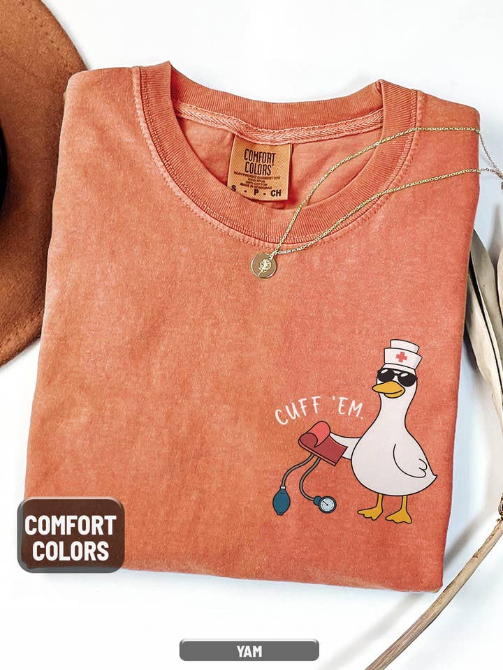 Glaime - Wholesale T-Shirt (Graphic) - Women's - Funny Comfort Colors Nurse Shirt, Goose Nurse Sweatshirt3