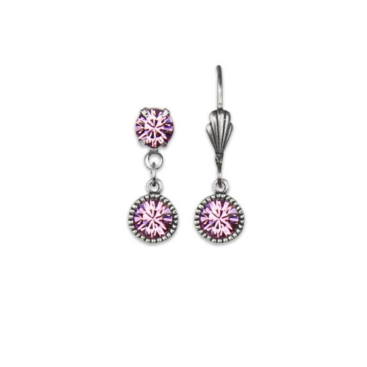 Anne Koplik Designs, Inc. - Wholesale Dangle Earrings - Perfect Match Crystal Drop Earrings - Silver25