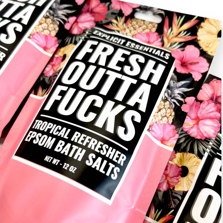 Explicit Essentials - Wholesale Bath Salts - Fresh Outta Fucks Bath Salts 12oz Bag 9