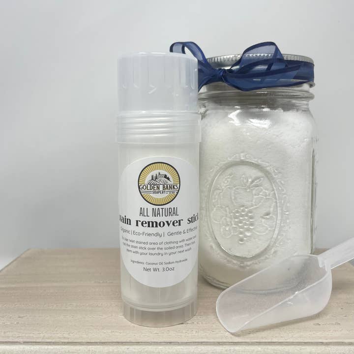Laundry Stain Remover Stick for wholesale by Golden Banks Soapery