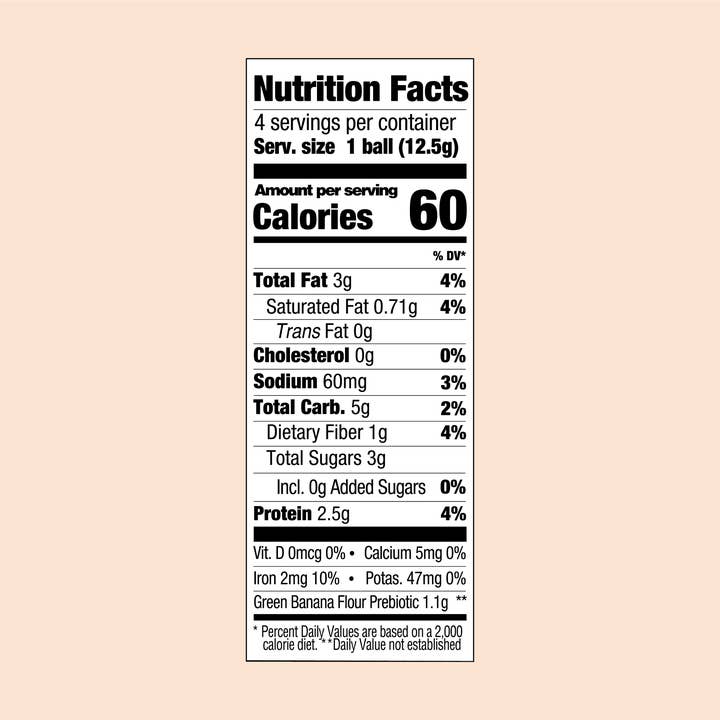 Malua - Wholesale Snack Bar - Malua Prebiotic Bites - Peanut Butter Chocolate