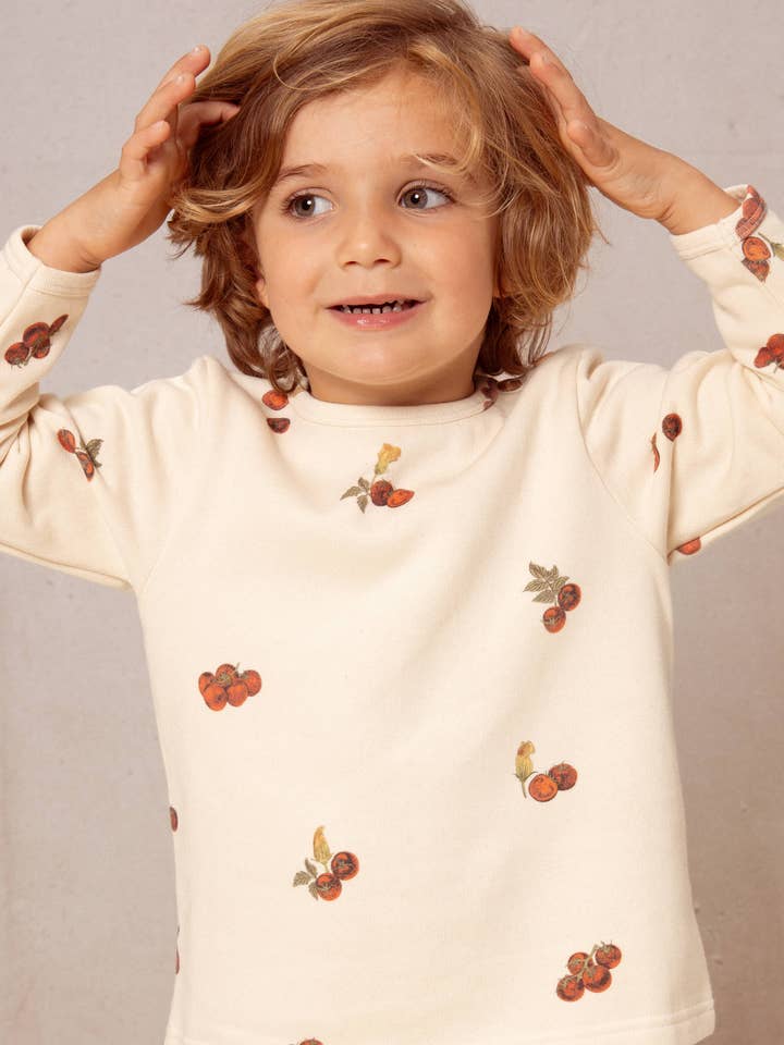 Noé Ecru Tomaten Sweatshirt für den Großhandel von Studio Bohème Paris
