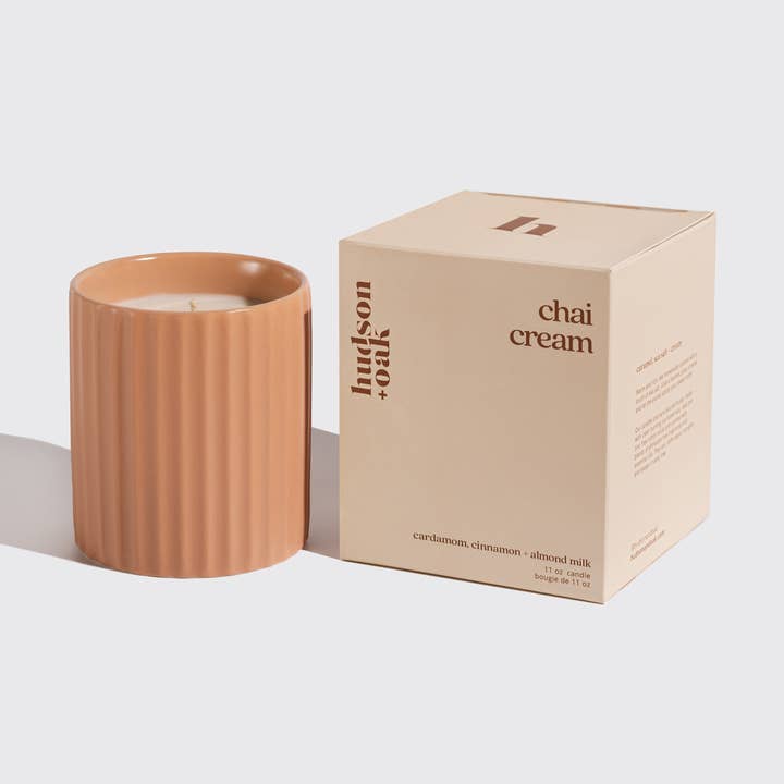 Chai Cream Candle for wholesale by Hudson and Oak