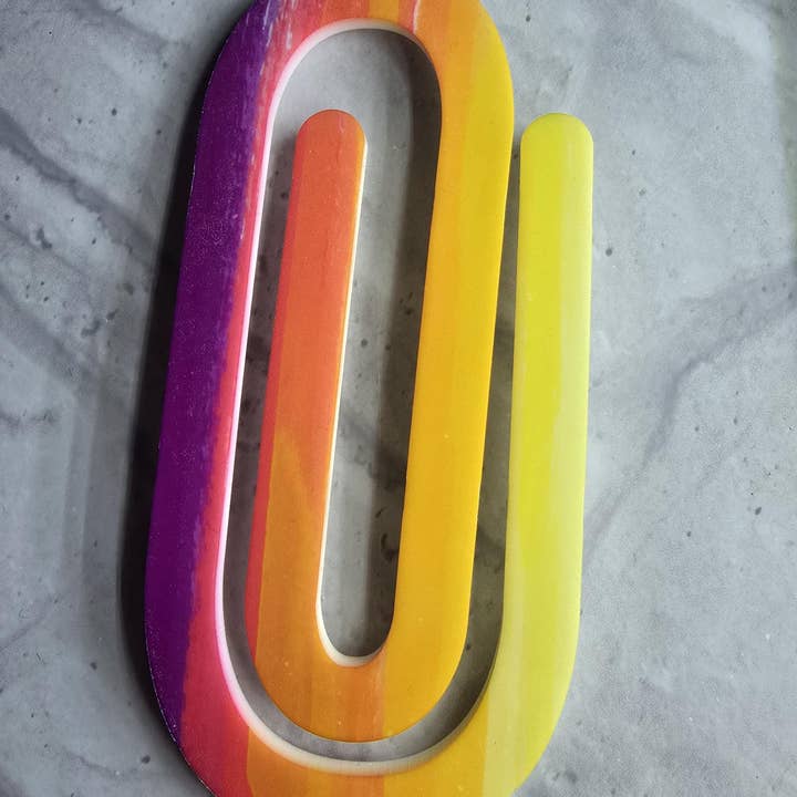 Giant Rainbow Paper Clip for wholesale by Bluesky's Creation