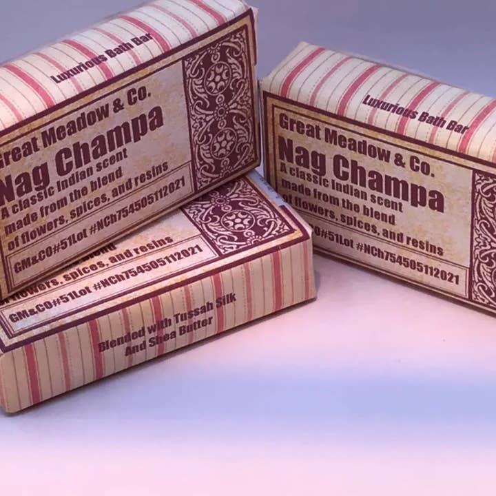 Great Meadow & Co - Wholesale Bar Soap - Nag Champa luxurious Imperial Bath&Shower Bar1