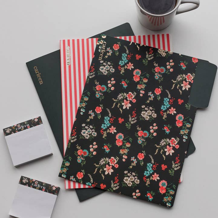 Carleen Creative - Wholesale Folders - 3-Pack File Folder Set - Floral Print1
