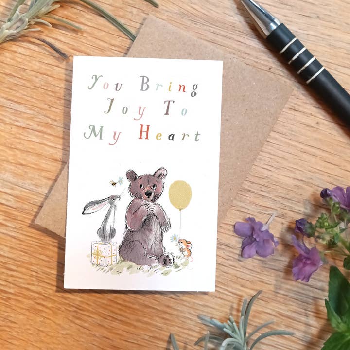 Paper Shed Design Ltd - Wholesale Gift Tag - keepsake card - Little Moments - credit card size - LM018