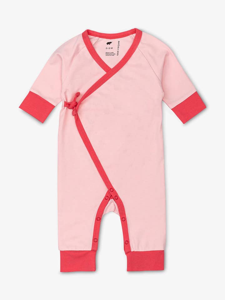 Kimono Tie One-Piece_Light Pink for wholesale by Monica + Andy