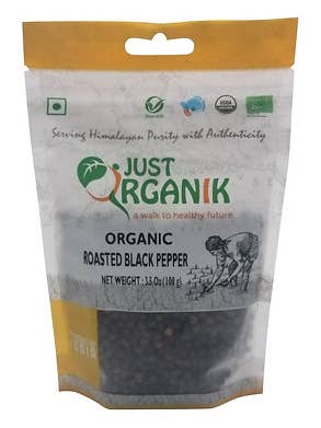 Organic Whole Black Pepper for wholesale by Just Organik