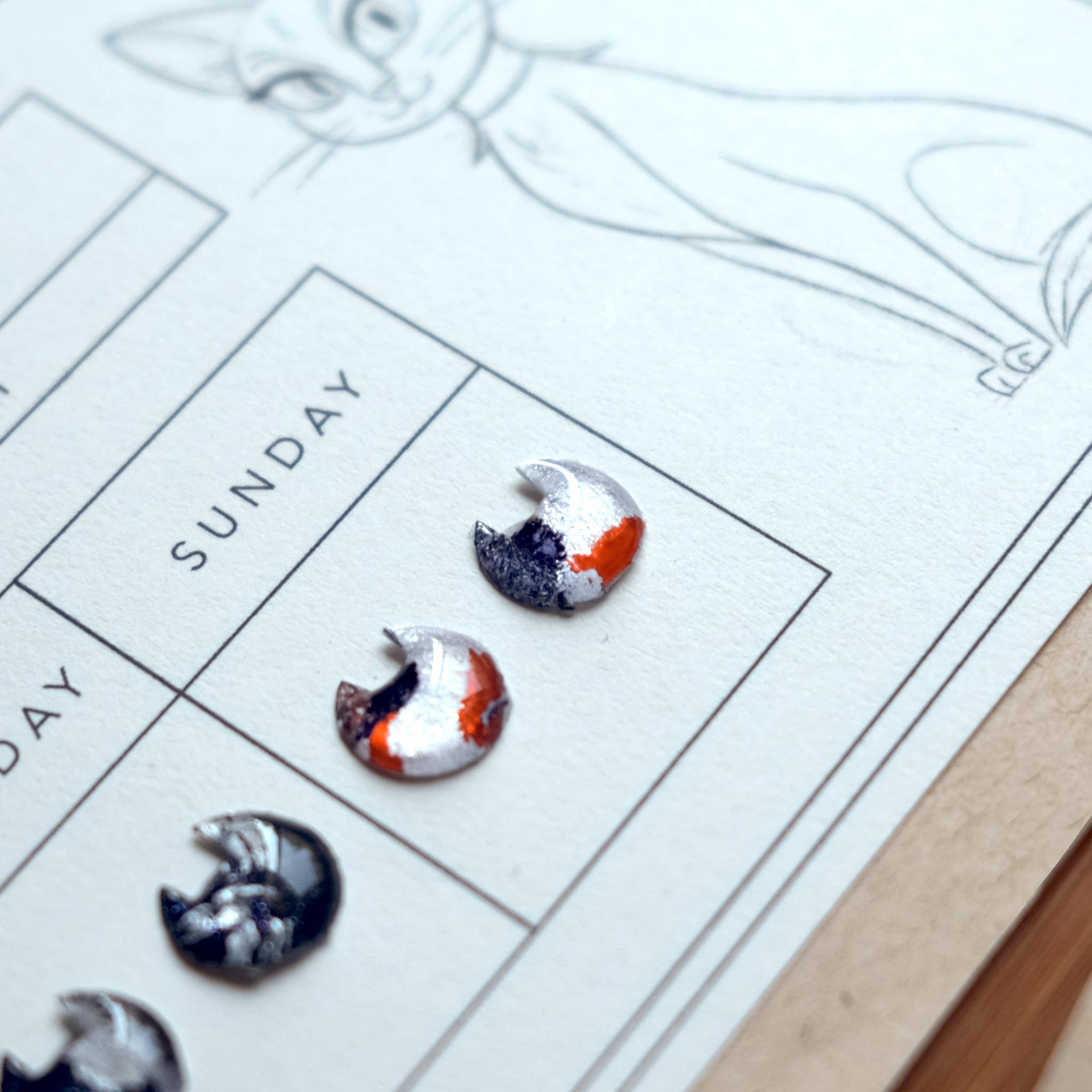 Made by Wheeler - Venta al por mayor Juegos de joyas - Set de pendientes adhesivos Cat Club5