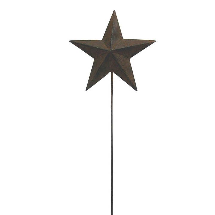 Zinn Star Pick, rustikal - 14" hoch für den Großhandel von Birch Maison