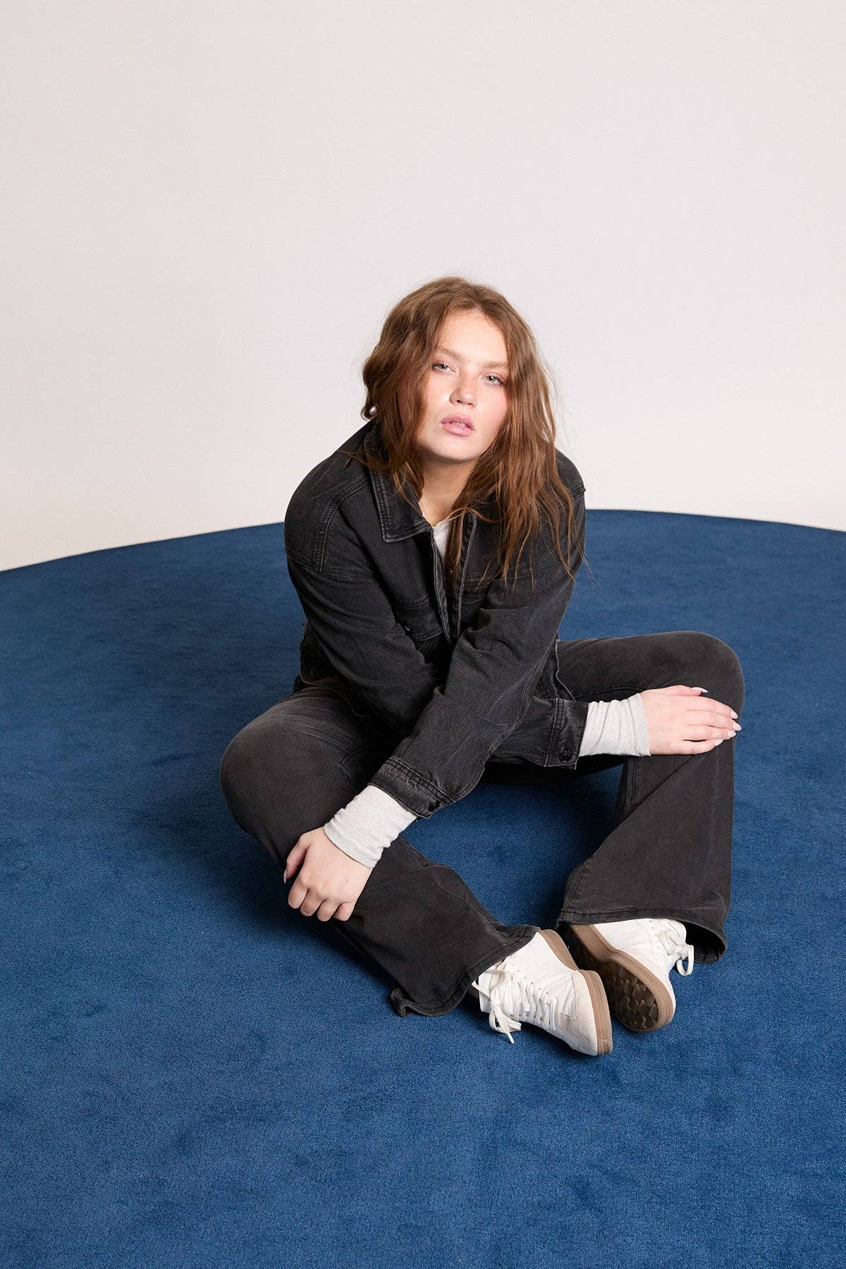 YMI – Casaco de ganga - Mulher por atacado – Casaco de Ganga Oversized Boyfriend-J1050760