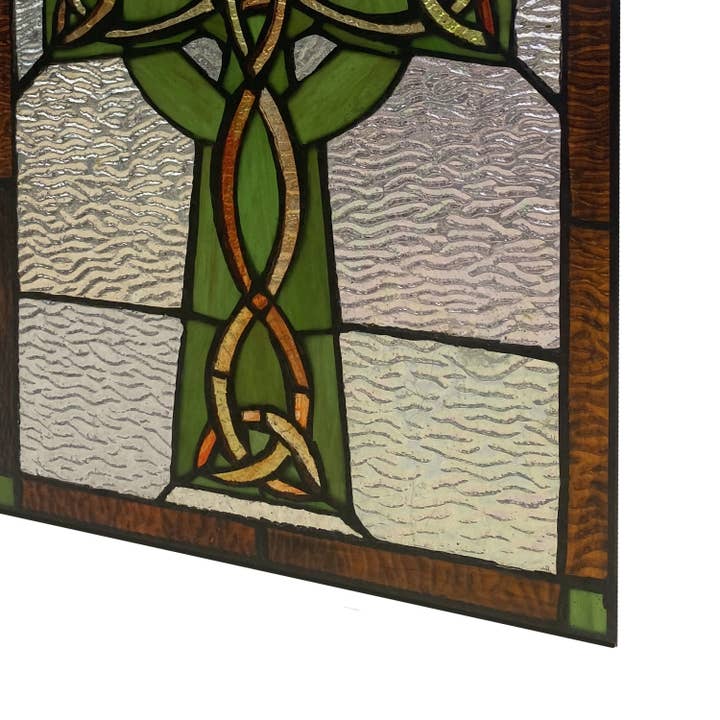 River of Goods - Wholesale Suncatcher - 18"H Celtic Cross Stained Glass Window Panel11