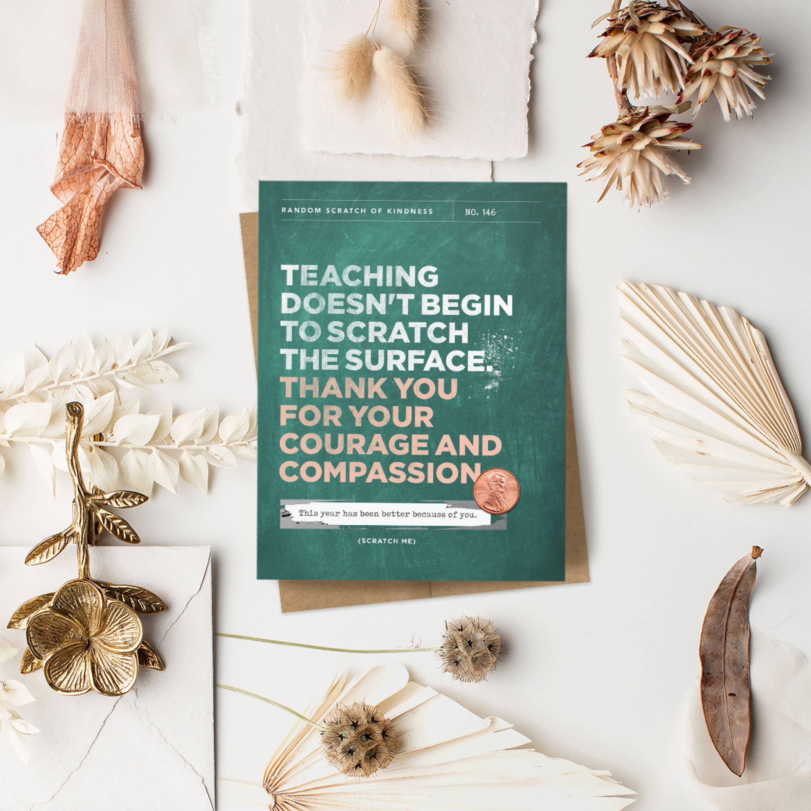 Inklings Paperie - Wholesale Teacher/Back-to-School Card - Scratch-off Card - Scratch The Surface - Teacher4