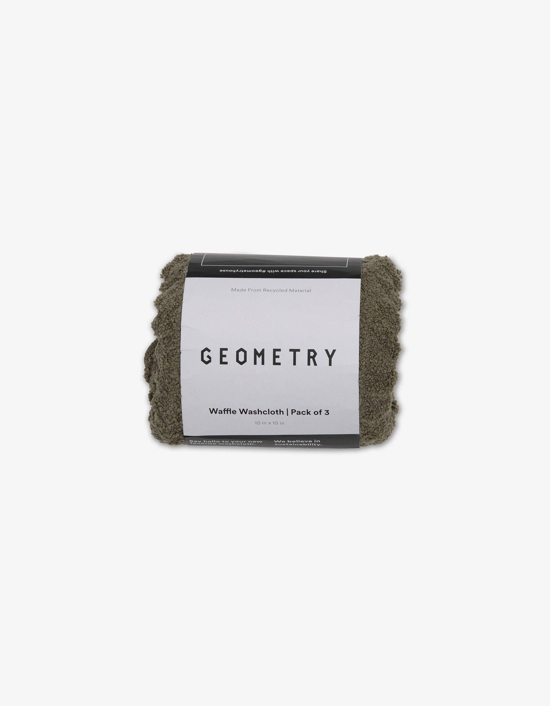 Geometry - Wholesale Towel Set - Forest Waffle Washcloth Set2