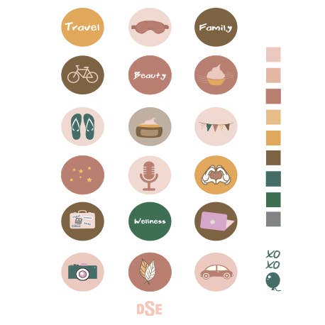 Fremhæv Ikoner Skønhed & Livsstil for engroshandel hos Dresstyle