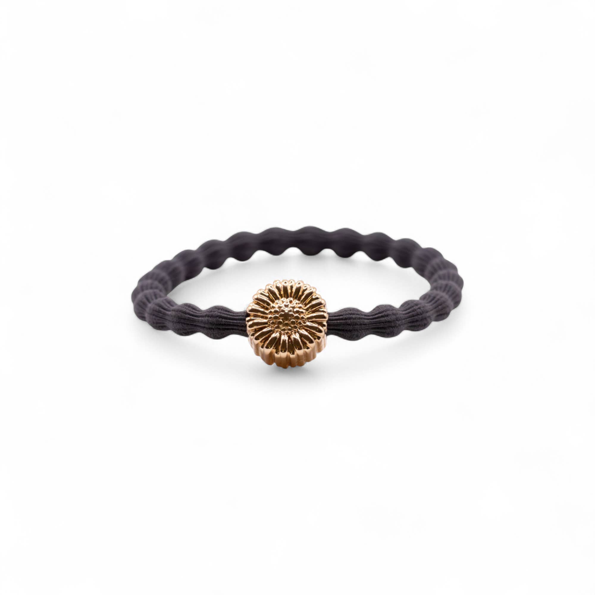 Last True Angel – wholesale Hair tie – Wave Hair Tie with Gold Daisy Charm (Various Colours)2