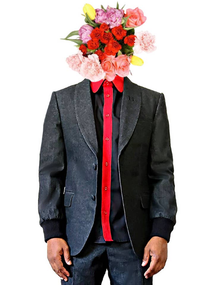 Black Denim Rib Cuff Sport Coat for wholesale by Isaiah Hemmingway