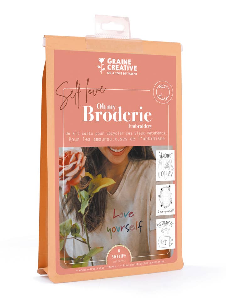 STICKSET SELBSTLIEBE 165 x 240 x 50 mm für den Großhandel von Graine Créative