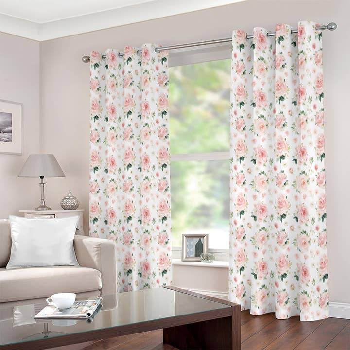 Empowering Decor - Wholesale Curtain - Blush Florals Blackout Curtains4