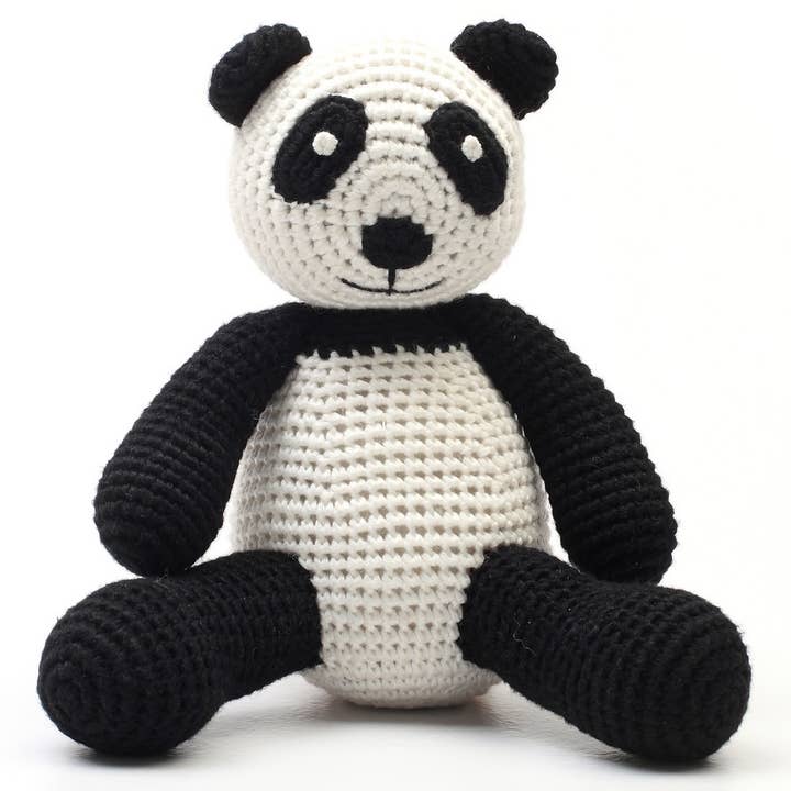 Crochet Teddy Bear – Black Panda for wholesale by natureZOO of Denmark