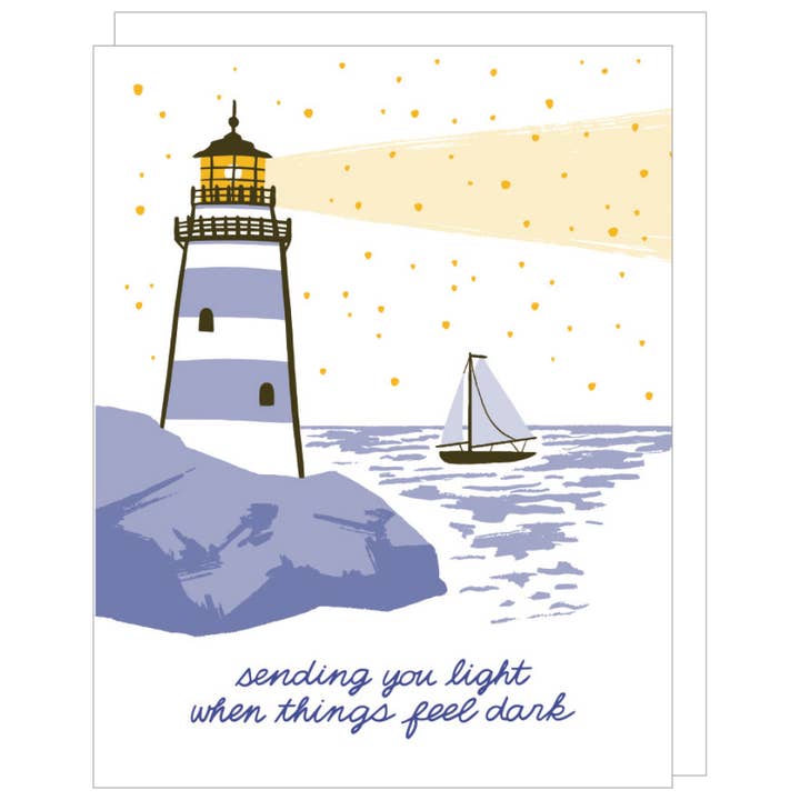 Carte de support Lighthouse pour la vente par Smudge Ink