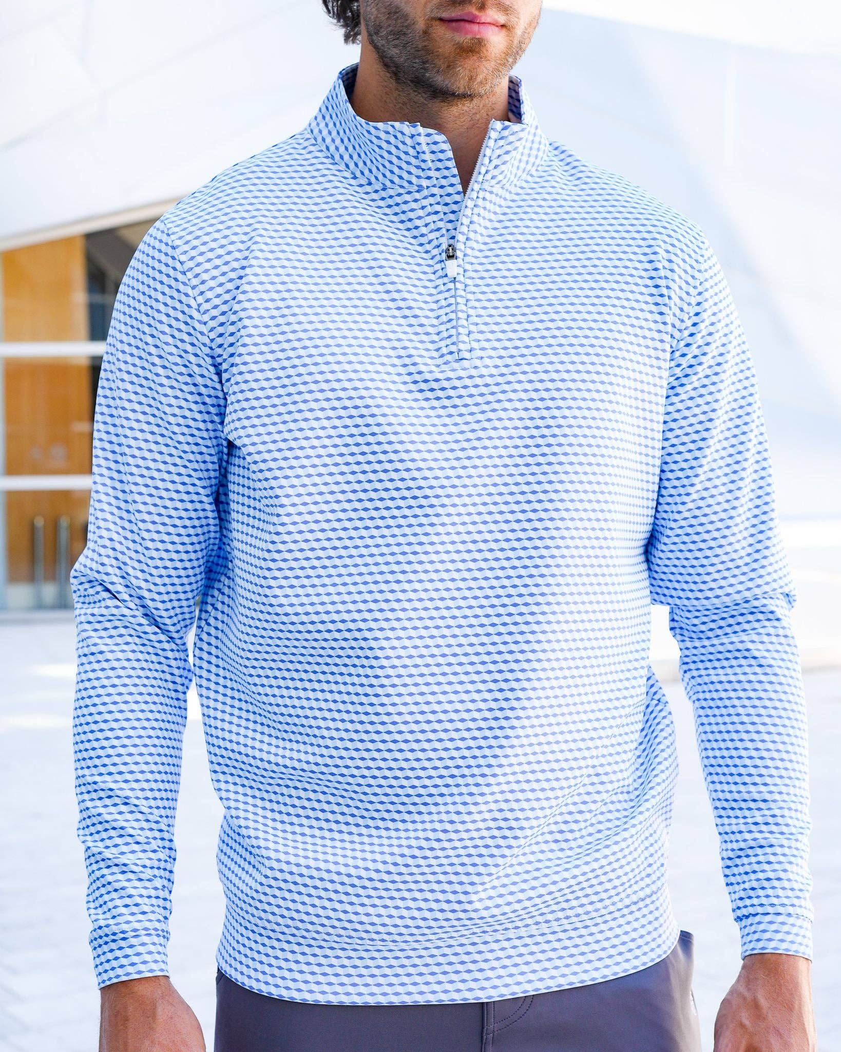 USA Palm - Wholesale Sweatshirt - Unisex - Cloud 1/4 Zip54