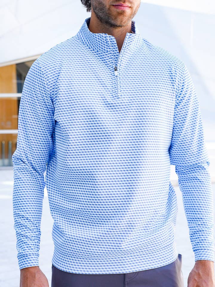 USA Palm - Wholesale Sweatshirt - Unisex - Cloud 1/4 Zip54