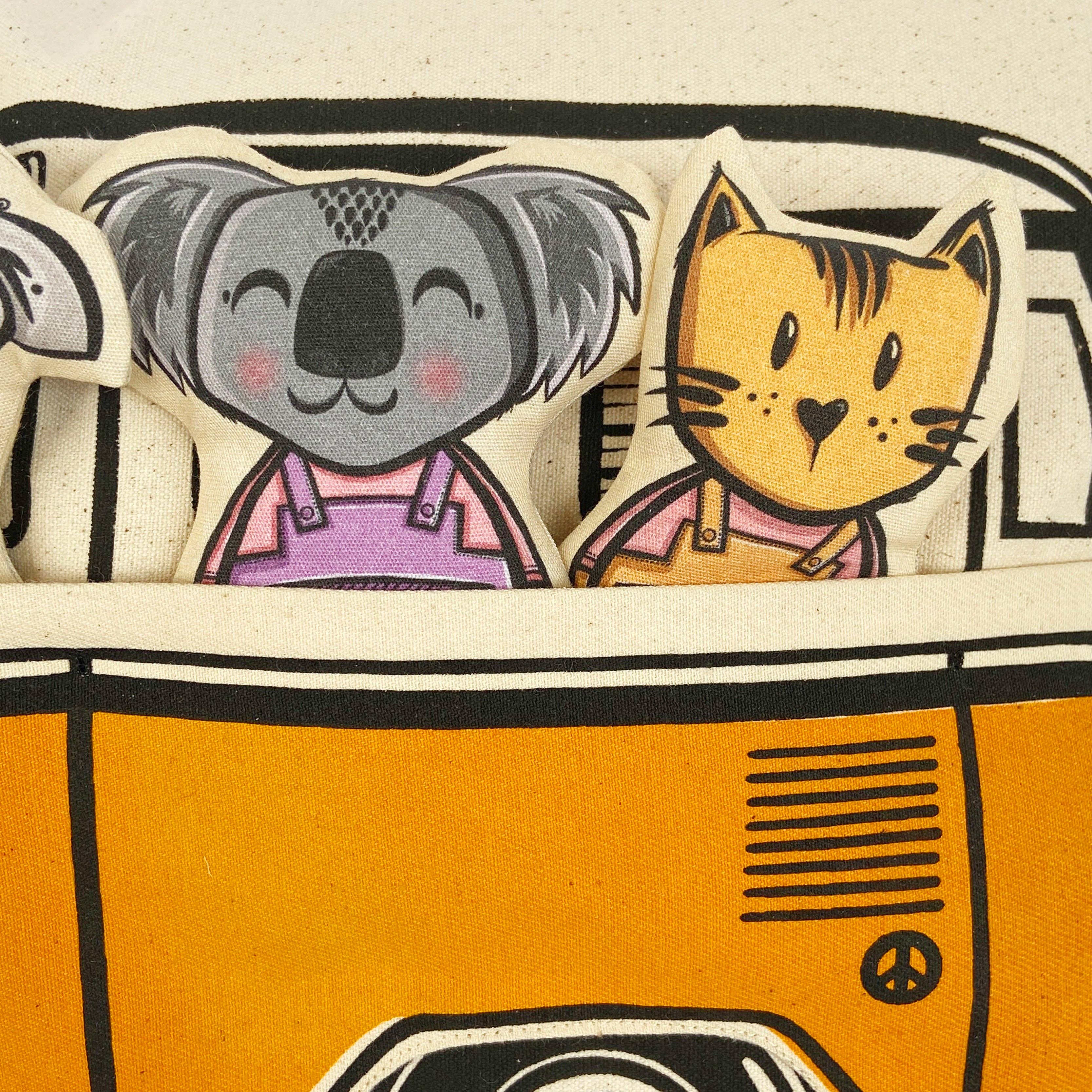 Micastricas - Wholesale Pillow/Cushion - Kids & Baby - Interactive Cushion - Summer van (orange)2