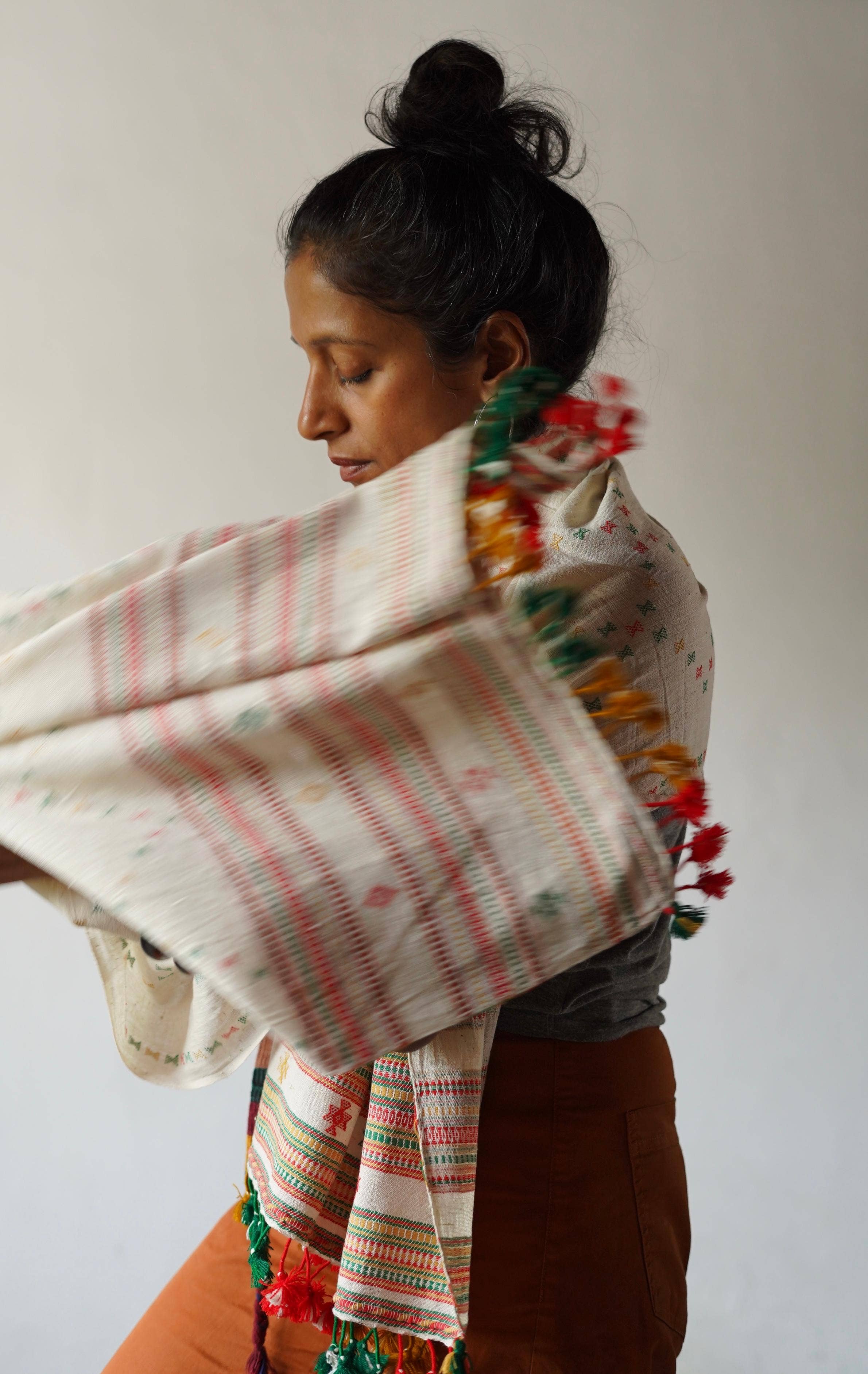 Annahmol - Wholesale Scarf - Unisex - Organic Indigenous Woven Cotton & Natural Dye Scarf24