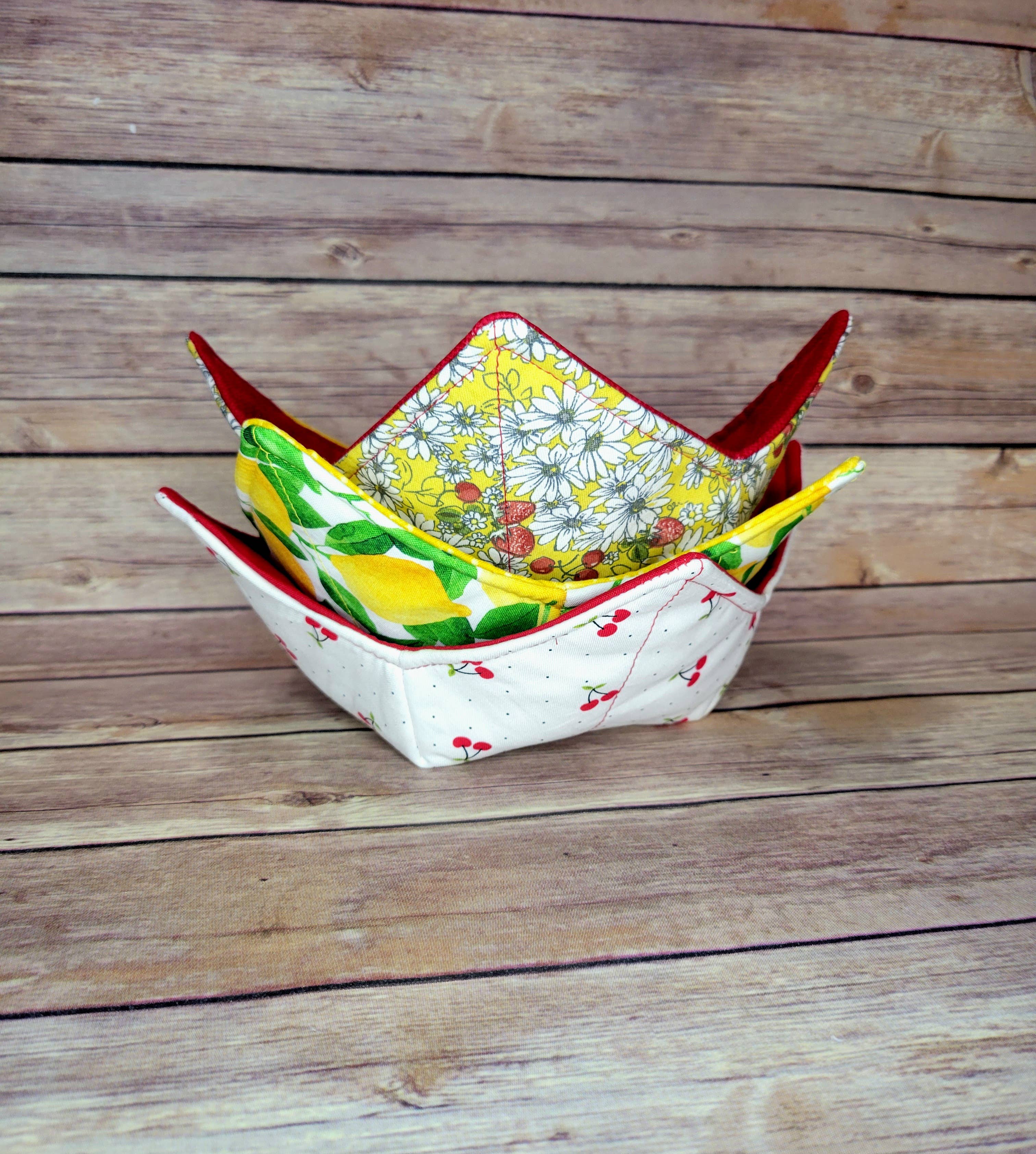Burpie Bibs Boutique - Wholesale Oven Mitt/Pot Holder - Fruit Bowl Cozy | Lemon Cherry Strawberry Orange Hot Pad28