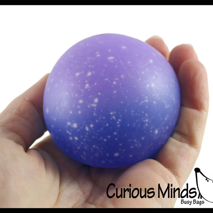 Curious Minds Toys - Wholesale Squishy Toy - Kids & Baby - 1 Galaxy Sugar Ball - Thick Glue/Gel Stretch Ball - Squishy
