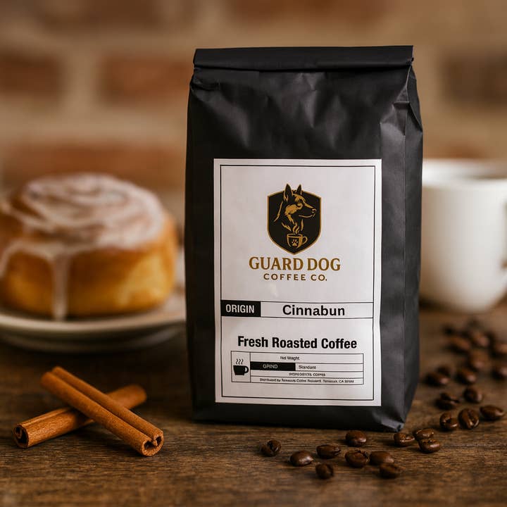 Cinnabun for wholesale by Guard Dog Coffee