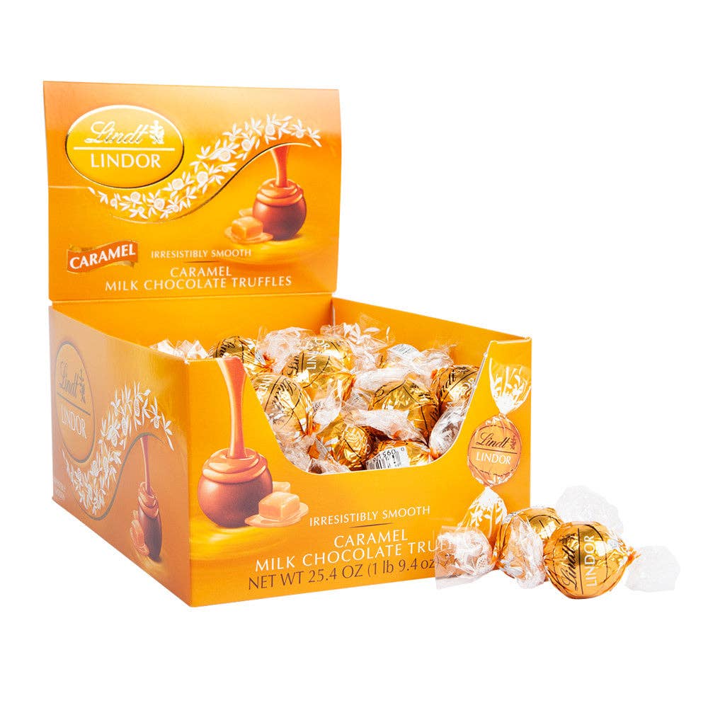 Snacky Candy – Großhandel Schokoladenschachtel – Lindt Lindor Karamell-Schokoladentrüffel 60 Stück 720 g0