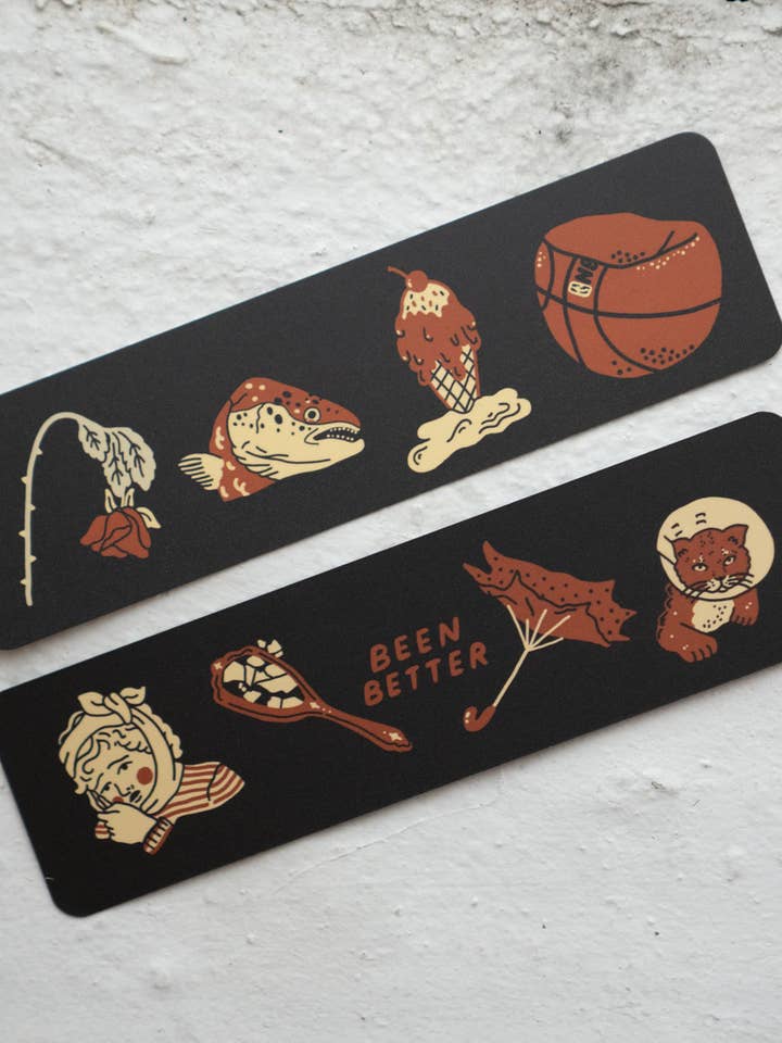 Been Better Icons Bookmark | Double-sided Bookmark for wholesale by Stay Home Club