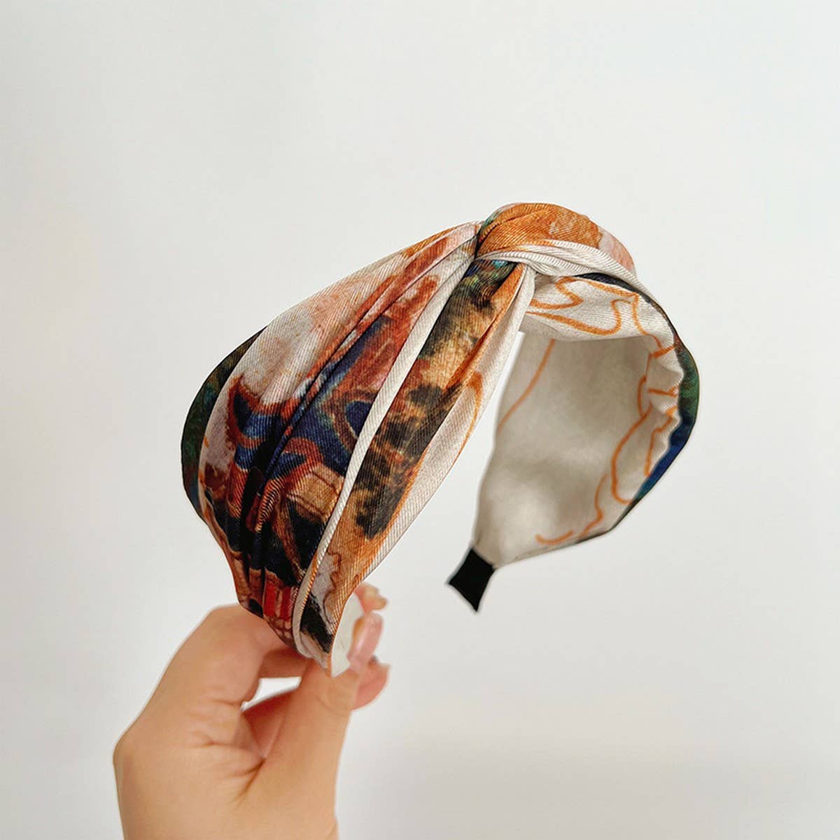 ACCITY - Wholesale Fashion Headband - Women's - RETRO OIL PAINTING WIDE BORDER VERSATILEHEADBANDS_CWAHA073292