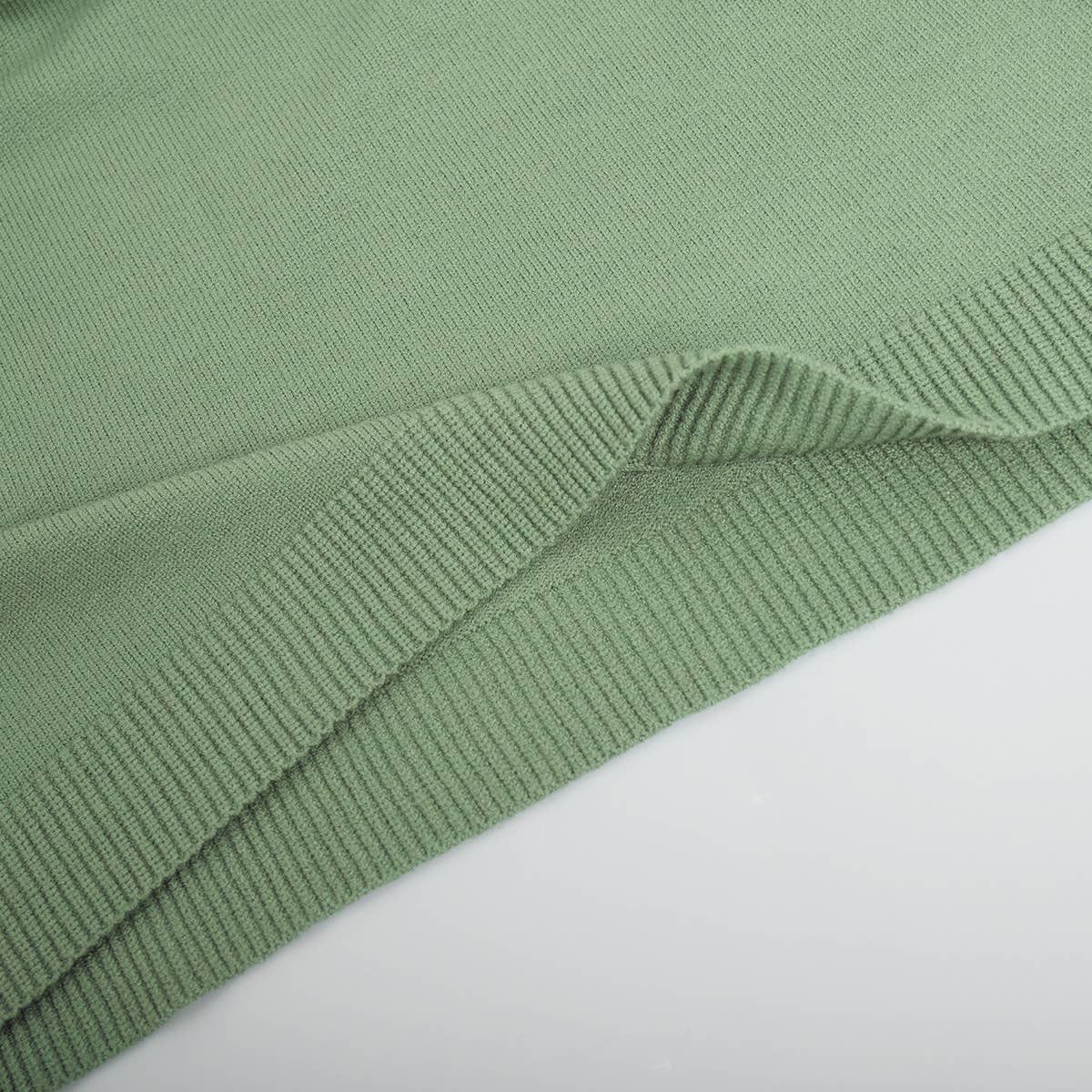 Rosa Clothing - Wholesale Top & Skirt Set - Women's - Polo Collar Loose Pullover Knit Sweater Skirt Set3