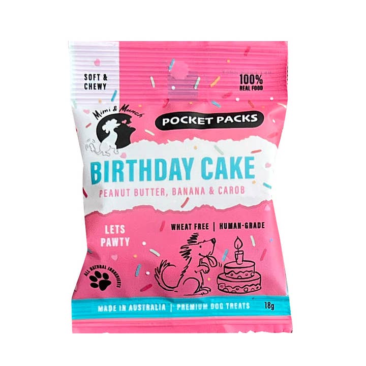 Friandises pour chiens moelleuses et tendres Mimi & Munch Birthday Cake - Pocket Packs et autres tendances Résultats pour biscuits et gâteaux secs en vente B2B. Retours gratuits et paiement à 60 jours sur Faire sur Faire.
