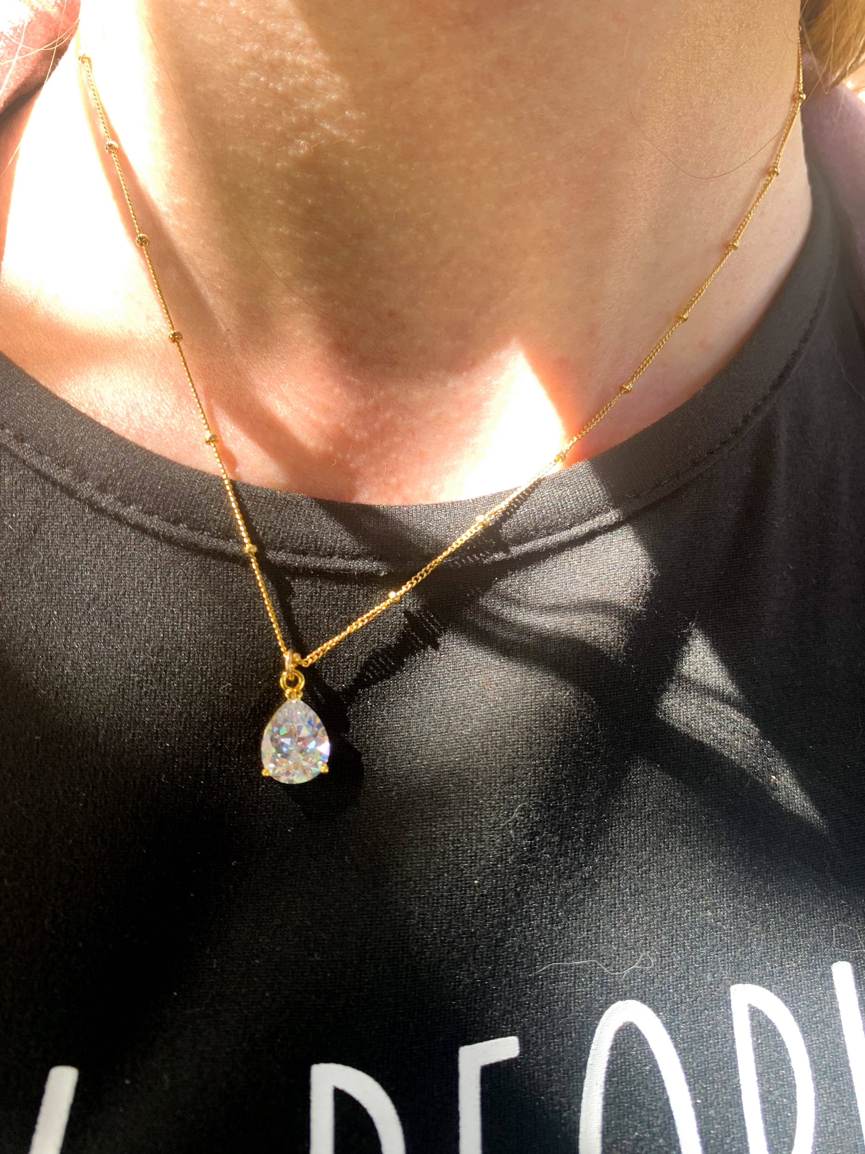 DRIP JEWELRY - Wholesale Pendant/Charm Necklace - Montey Tear Drop3