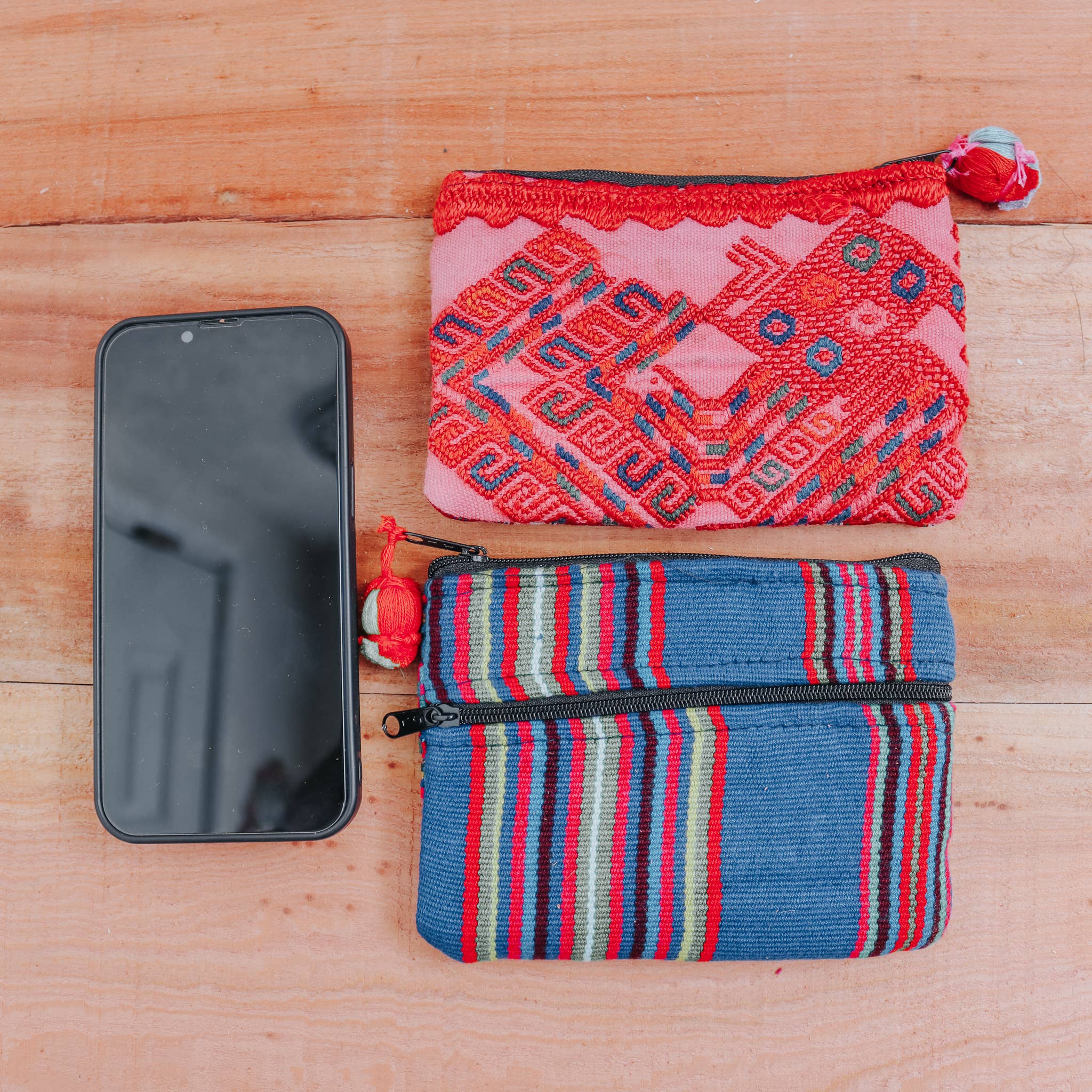 Tipico Tico - Wholesale Coin Purse - Women's - Guatemala Coin Pouch Made From Upcycled Textile Variety Pack6