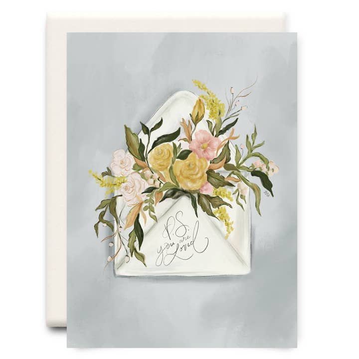 P.S. You Are Loved | Love Greeting Card for wholesale by Inkwell Cards