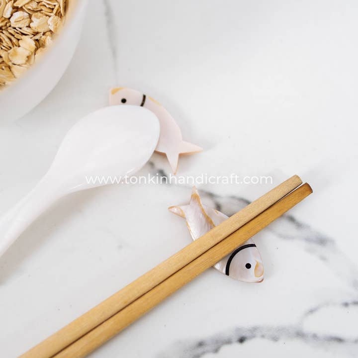 Tonkin Handicraft - Wholesale Spoon Rest - Seashell Pillow Chopstick Rest 16