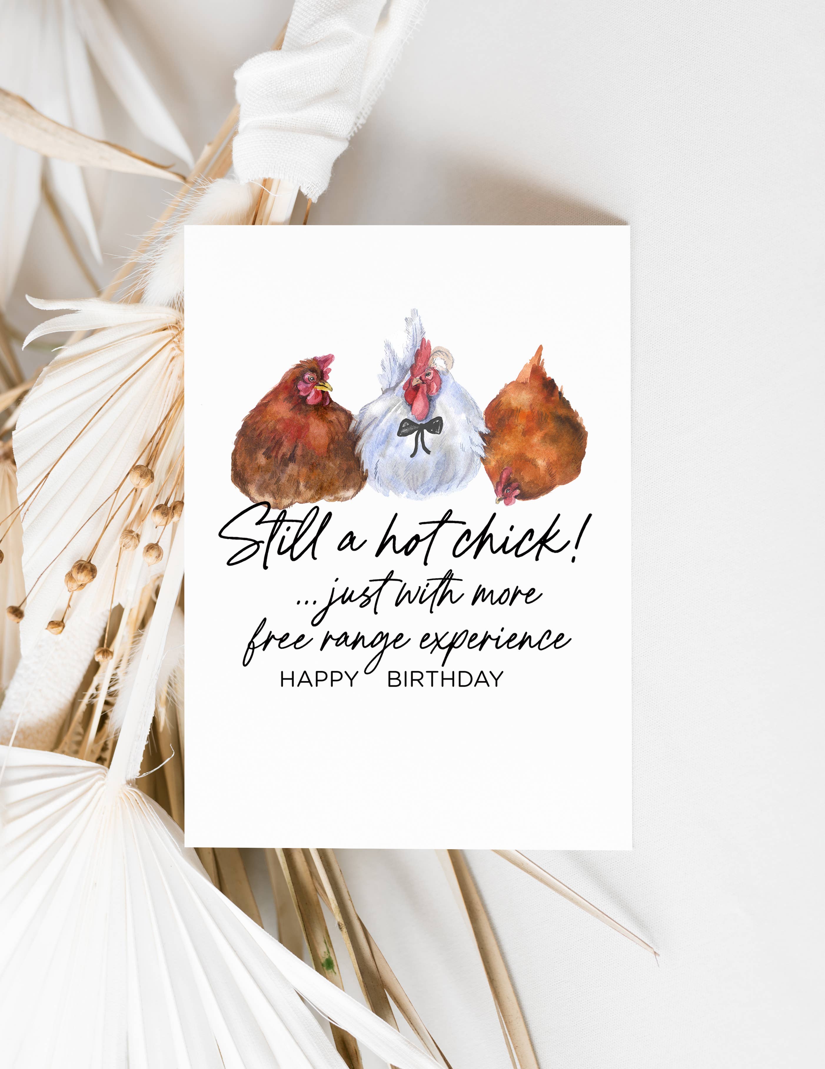 Coco Press - Wholesale Birthday Card - Funny Chicken Lover Birthday Card for Friend Hot Chick