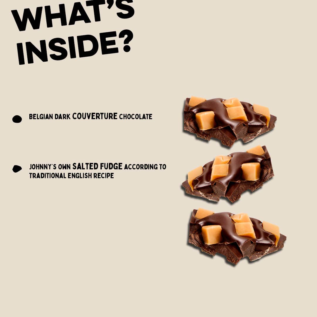 VS Food Online - Johnny Doodle - Wholesale Fudge - Dark Chocolate Salty Fudge - Johnny Doodle - Fairtrade4