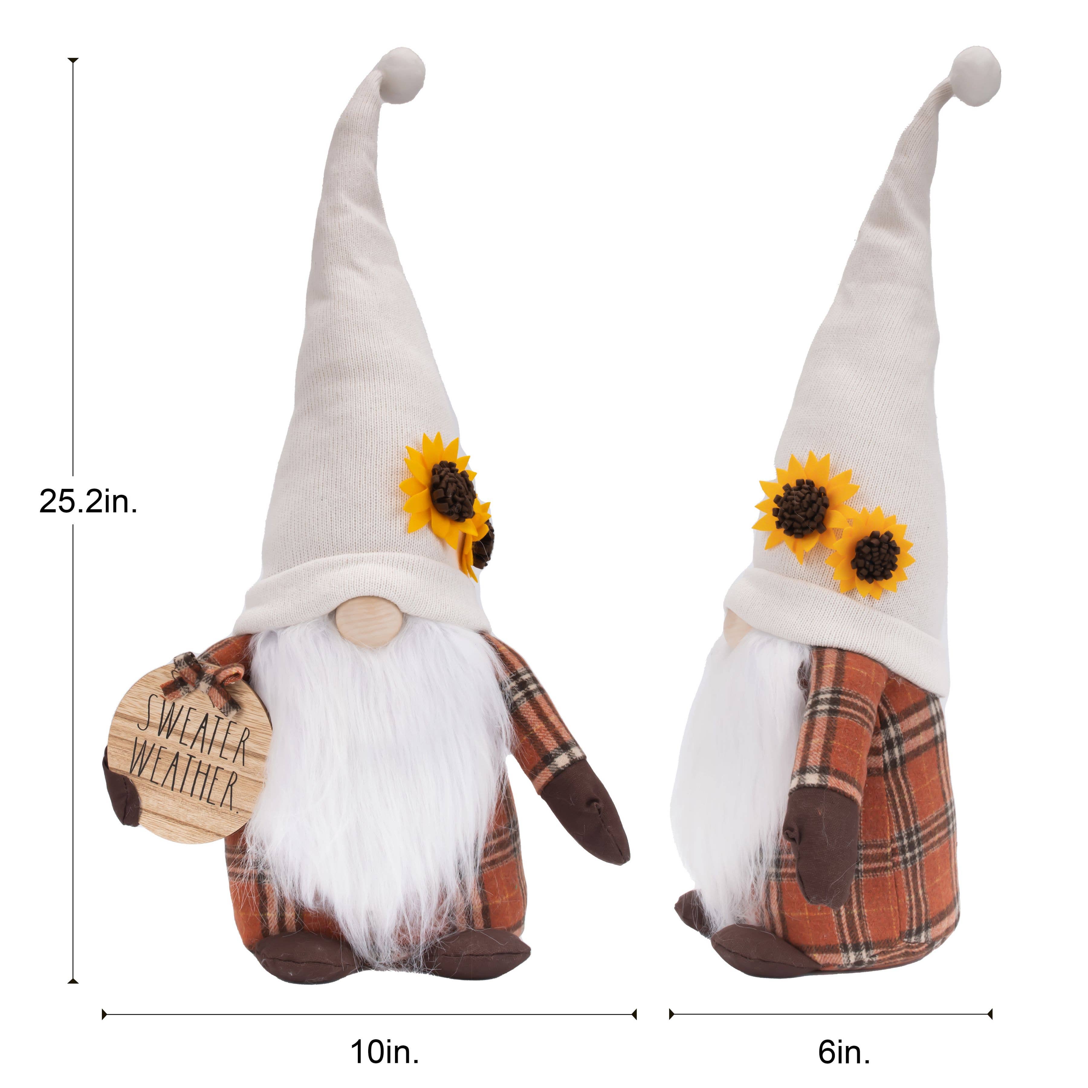 DesignStyles Home - Vente Décorations de table - Rae Dunn « Temps de Pull » Gnome en Peluche d'Automne2