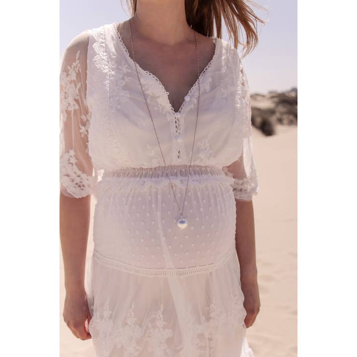 Proud MaMa - Wholesale Pendant/Charm Necklace - ID-490
Bola pregnancy necklace
Fine silver/pink ∅ 20 mm3